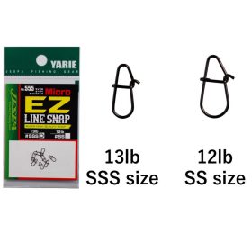 Yarie 555 Micro Ez Line Snap 13lb SSS Clip 8 stuks