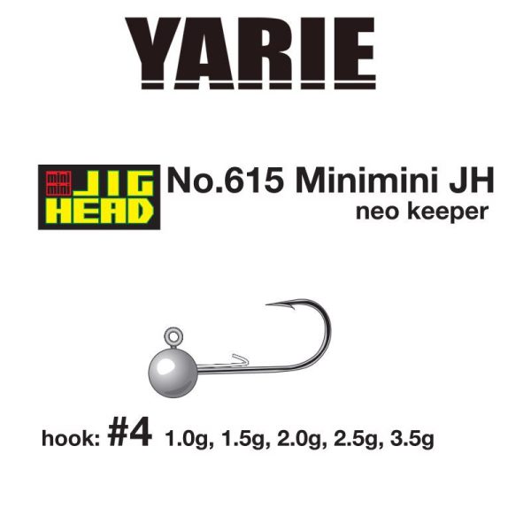 Yarie 615 Mini Neo Keeper 4 1,5gr Jigkop 5 stuks