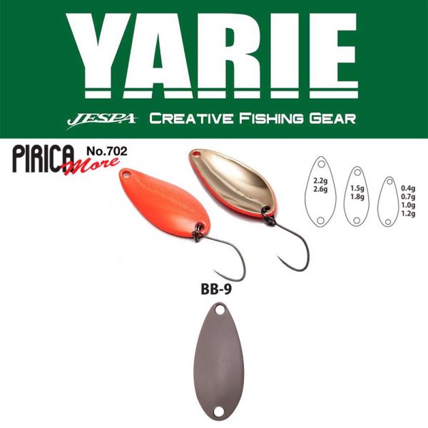 Yarie 702 Pirica More 1,0gr BB9 Rust Lepelplug