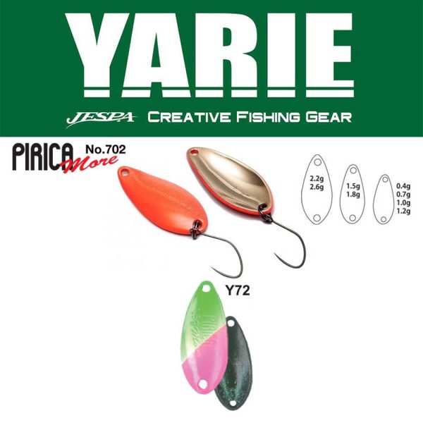 Yarie 702 Pirica More 1,8gr Y72 Green/Pink Lepelkunstaas