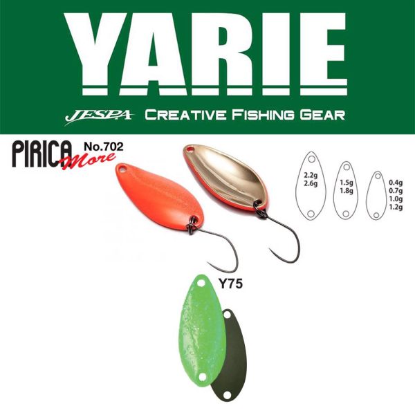 Yarie 702 Pirica More 1,8gr Y75 Green Hololumelume Lepel Plug