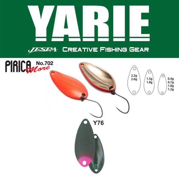 Yarie 702 Pirica More 2,6gr Y76 Olive/Pink Tail Lepel Kunstaas