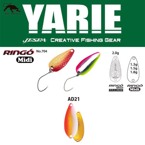 Yarie 704 Ringo Midi 1,8gr AD21 Uzakin Lepel Kunstaas