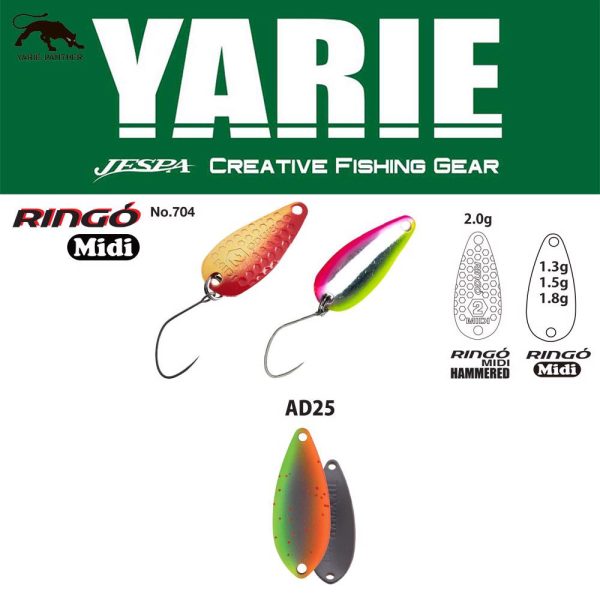 Yarie 704 Ringo Midi 1,8gr AD25 Vegetable Lepelplug