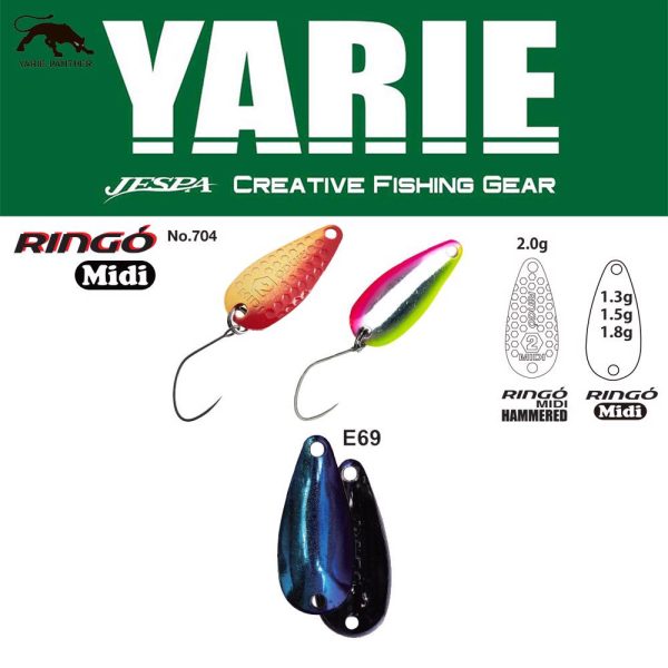 Yarie 704 Ringo Midi 1,8gr E69 Fire Blue Lepelplug