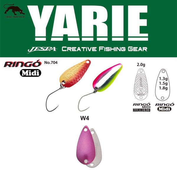 Yarie 704 Ringo Midi 1,8gr W4 Norinori Pink Lepel Kunstaas