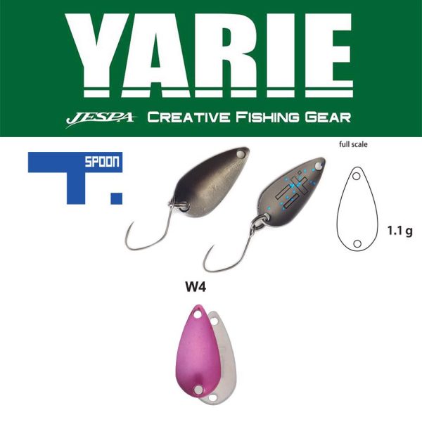 Yarie 706 T-Spoon 1,1gr W4 Norinori Pink Lepelblinker