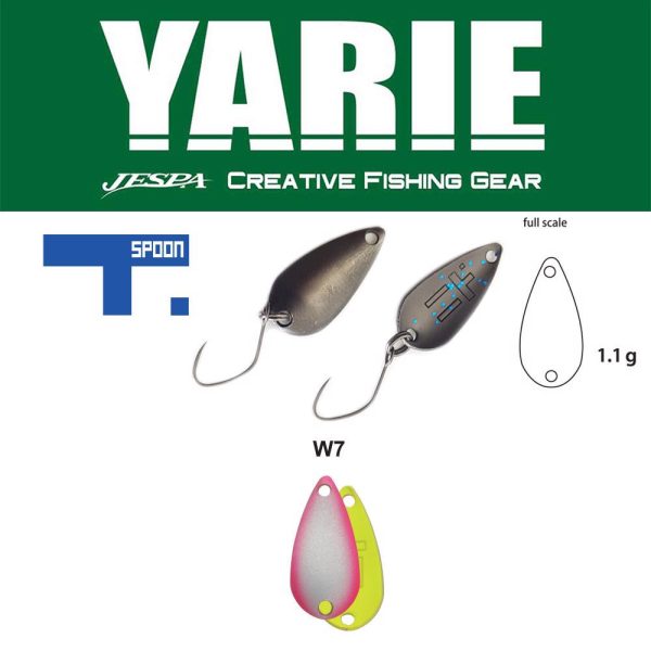 Yarie 706 T-Spoon 1,1gr W7 WPN-N Lepel kunstaas