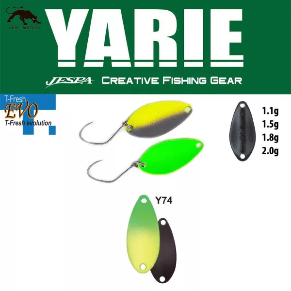 Yarie 710T T-Fresh Evo 2,0gr Y74 Green/Lemon Lepel kunstaas