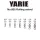 Yarie 805 Rolling Swivel Black 40lb 14 Wartel 18st