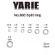 Yarie 806 Split Ring Zilver 8lb 0 Sleutelring 30st