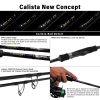 Yamaga Blanks Calista 82ML/AR 2,49m 22gr 2-delige Spinhengel