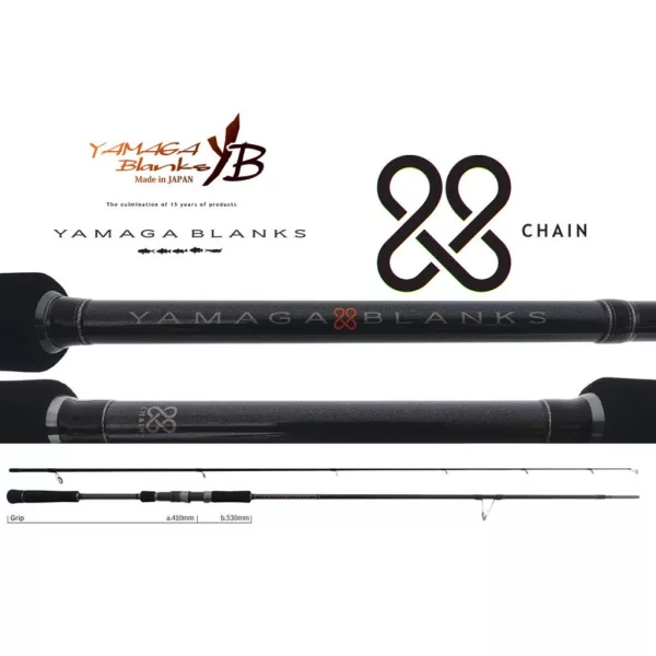 Yamaga Blanks 88 Chain 2,65m 8-40gr 2-Delige Spinhengel