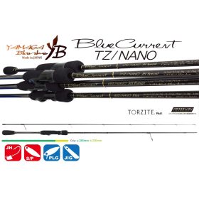   Yamaga Blanks Blue Current 67TZ Nano 2,02m 5gr 2-Delige Spinhengel