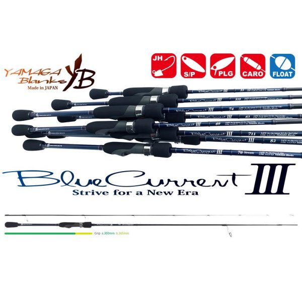Yamaga Blanks Blue Current III 711 2,42m 2-11gr 2-delige Spinhengel